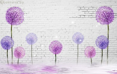 Фотообои De-Art Одуванчики лофт-2